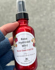rose hydrosol mist for eczema relief and winter skin care routines